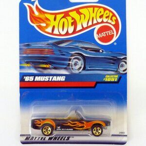 Hot Wheels '65 Mustang #1051 Black Die-Cast Car 1999